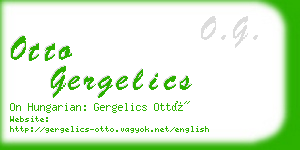 otto gergelics business card